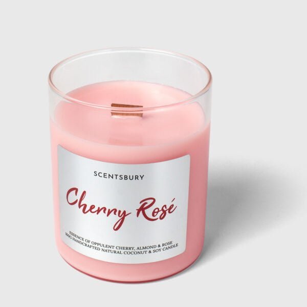 Cherry Rose candle by Scentsbury