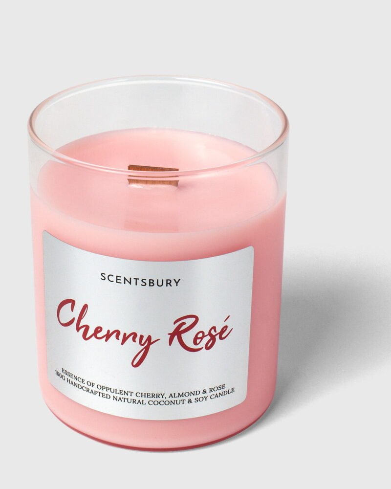 Cherry Rose candle by Scentsbury